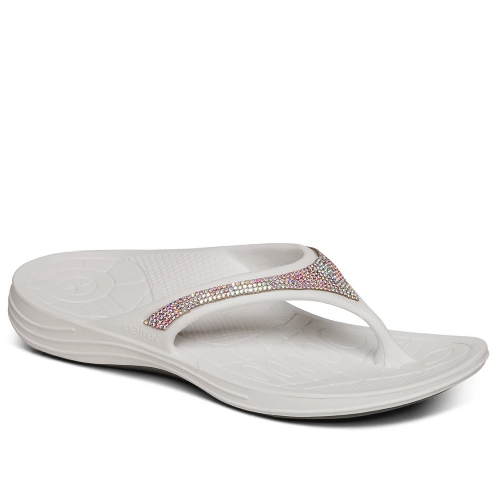 Aetrex Fiji Sparkle Orthotic Flip Flops